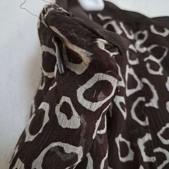 *Final Price* Jones New York Skirt Women's 16 Geometric Silk Midi Formal Evening - Picture 5 of 8